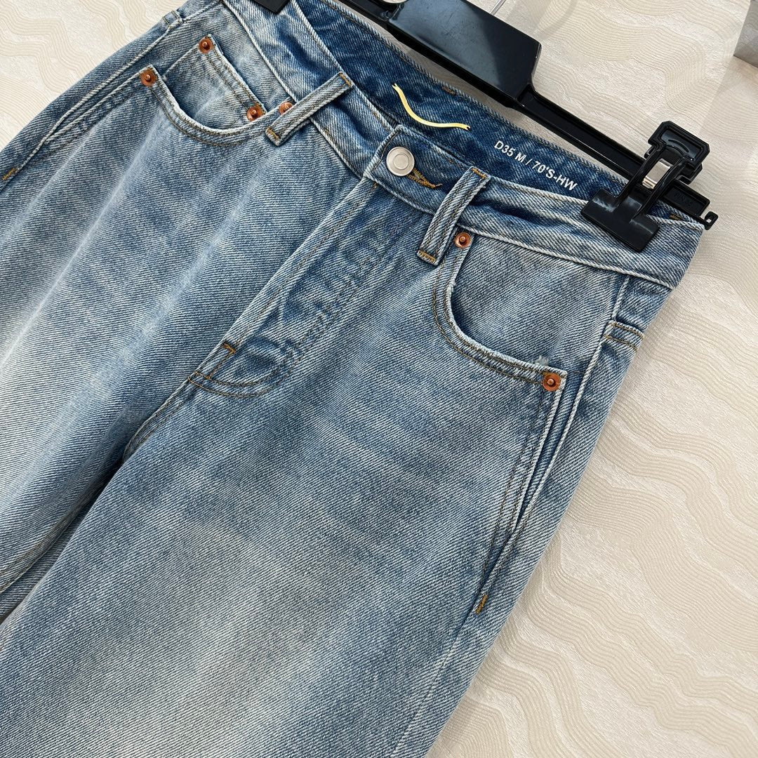 YSL Pant Light Blue Cotton