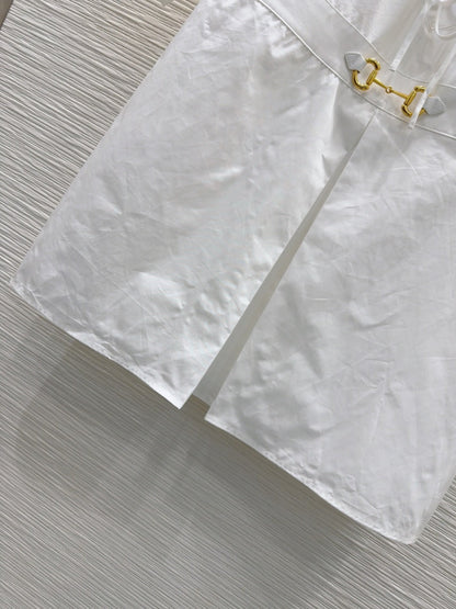 Gucci 25 Shirt Dress White Cotton