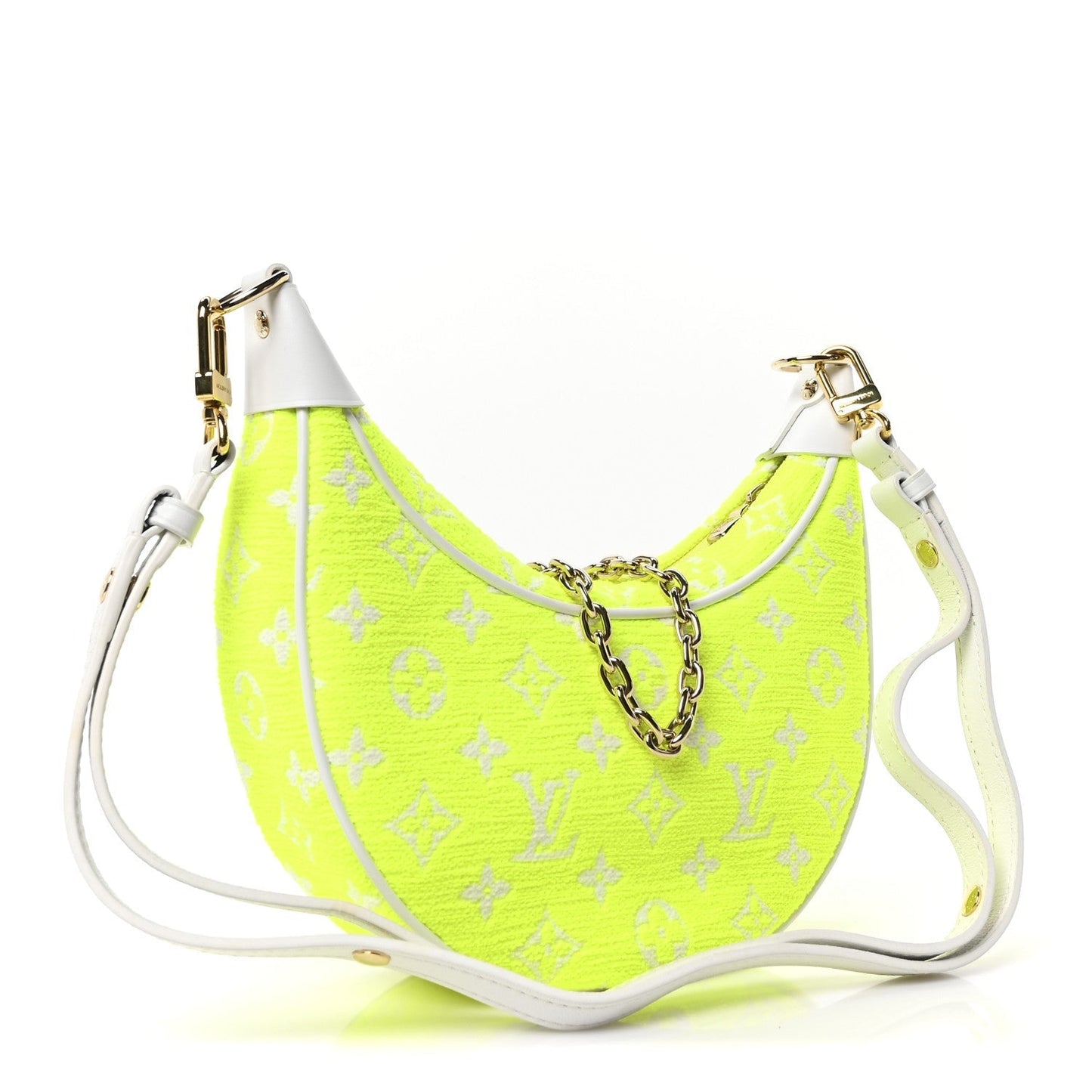 Monogram Jacquard Velvet Loop Yellow
