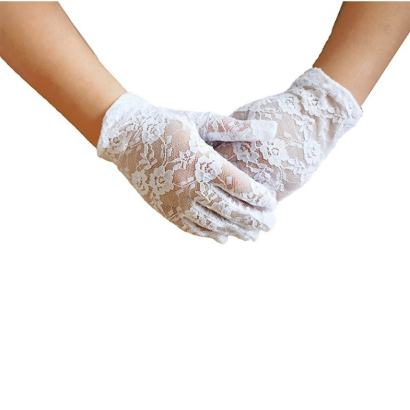 Lace gloves wedding pageant princess flower girl gloves dress opera for children party wedding     S6230