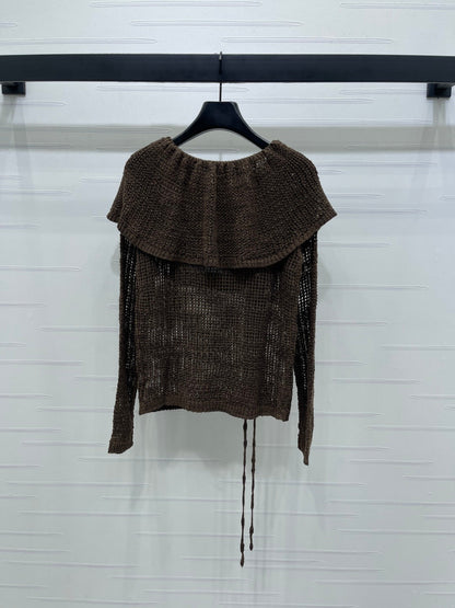 Chanel 2026 Ruffle Collar Long Sleeves Wool