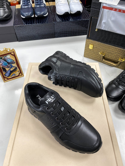 PRA SNEAKER IN BLACK CALFSKIN