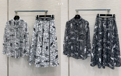 CC 25 Shirt and Long Skirt Polyester Fiber
