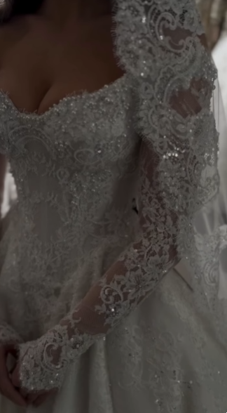 Elegant Bridal Dress Ball Gowns Off The Shoulder White Lace Wedding Dresses Minimalist Bridal Gown