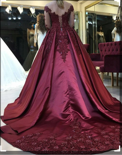 Emerald Green Long Sleeve Quinceanera Dress Ball Gowns Plus Size 15 Junior Prom Dresses