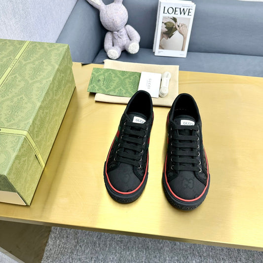 GG TENNIS 1977 TRAINER BLACK CANVAS