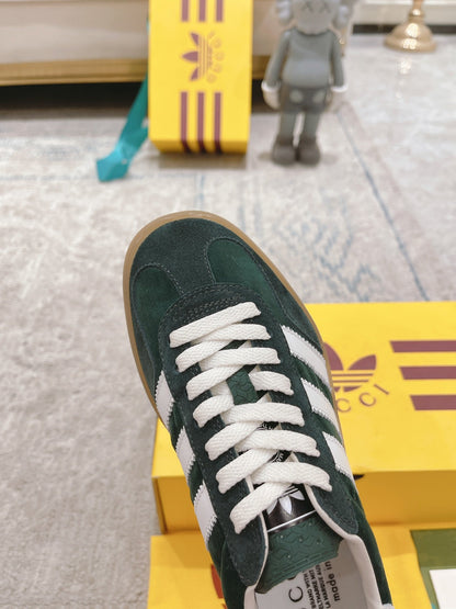 GG & ADIDAS GAZELLE SNEAKER GREEN SUEDE
