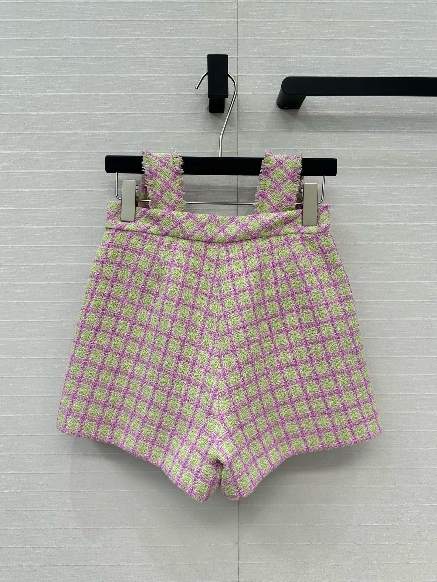 CC HIGH-WAISTED TWEED SHORTS 268288
