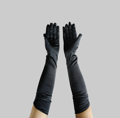 Prom Dinner Party Gloves Elegant Evening Dress Etiquette Dinner Accessories Arm Covers     S6249