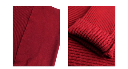 Christmas retro sexy red dress 2025 new slim knitted one-shoulder tube top bottoming skirt R0149