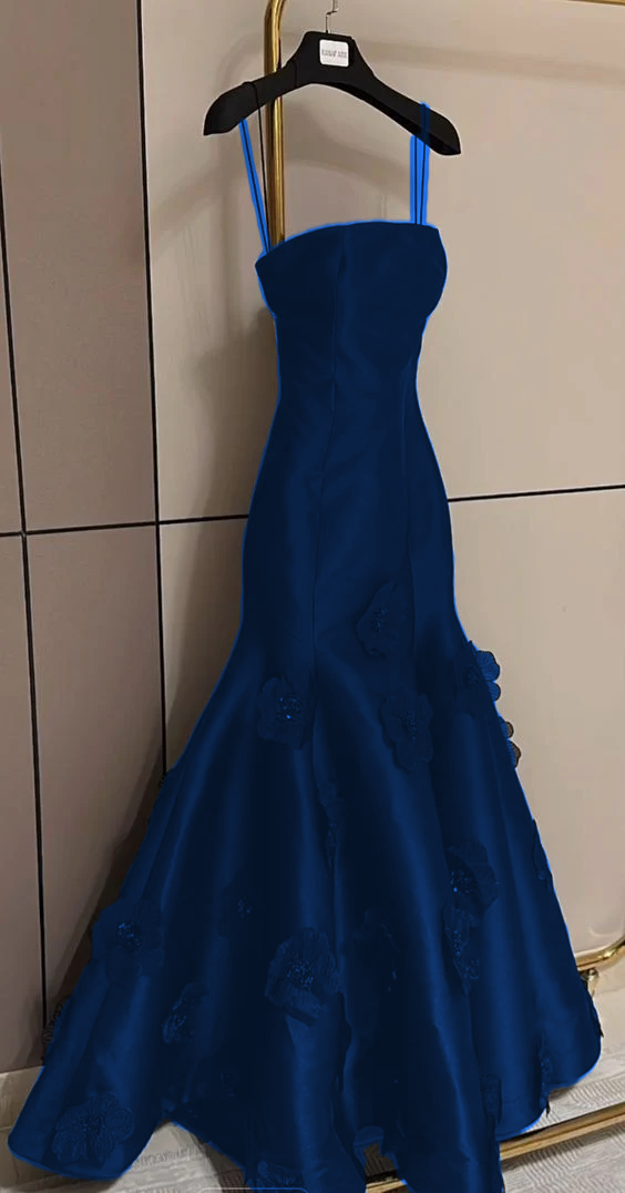 Elegant Black Spaghetti Straps Prom Dress Party Dress       fg5366
