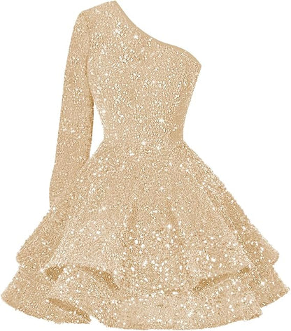 Pink Halter A-Line Sequins Short Party Dress Birthday Outfits     fg7116