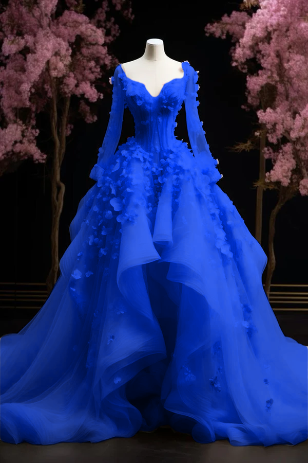 A Line Ball Gown Pink Prom Dress Long Evening Dress