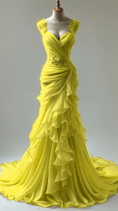 Elegant Sweetheart Mermaid Lace Appliques Party Dress Long Prom Dresses      fg7301