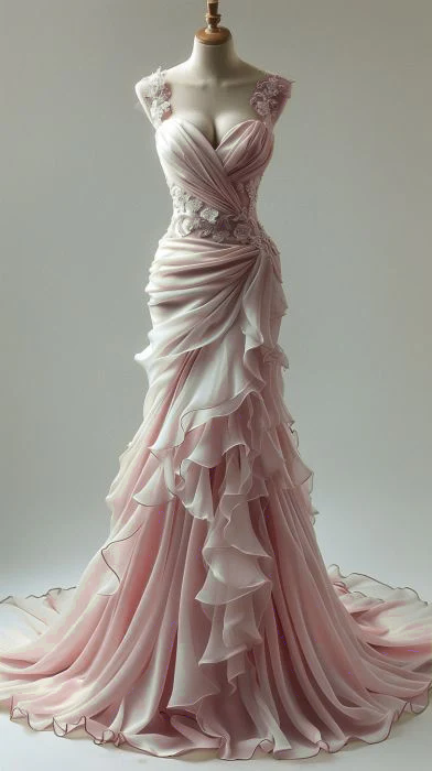 Elegant Sweetheart Mermaid Lace Appliques Party Dress Long Prom Dresses      fg7301