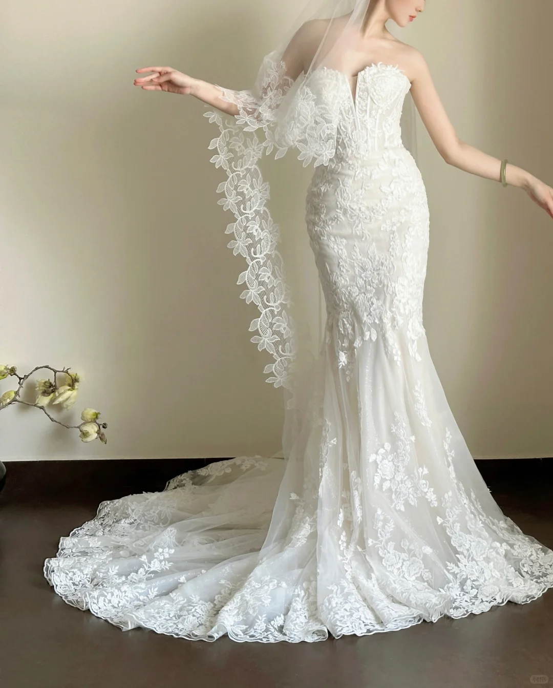 Luxury Women s Elegant Wedding Dresses Lace Side Split Sexy Princess Bridal Gown