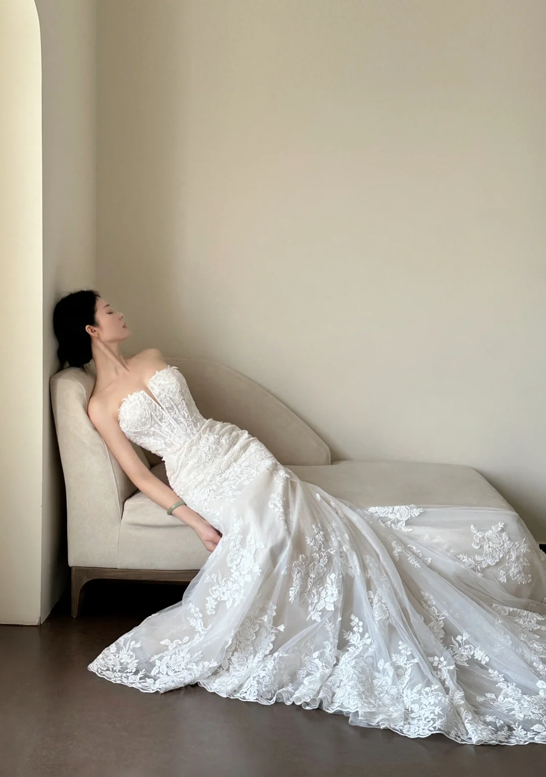 Luxury Women s Elegant Wedding Dresses Lace Side Split Sexy Princess Bridal Gown