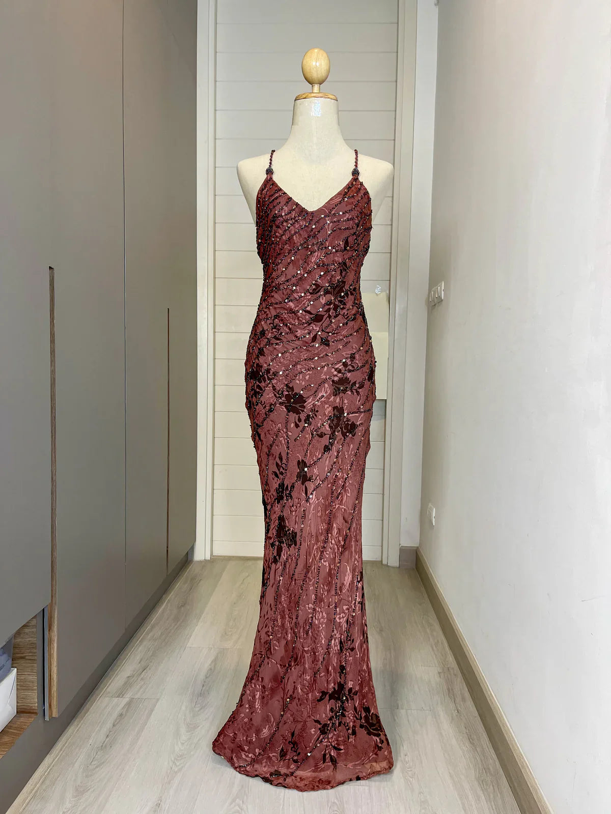 Vintage Prom Dress, Elegant Off Shoulder Evening Dress     fg7335