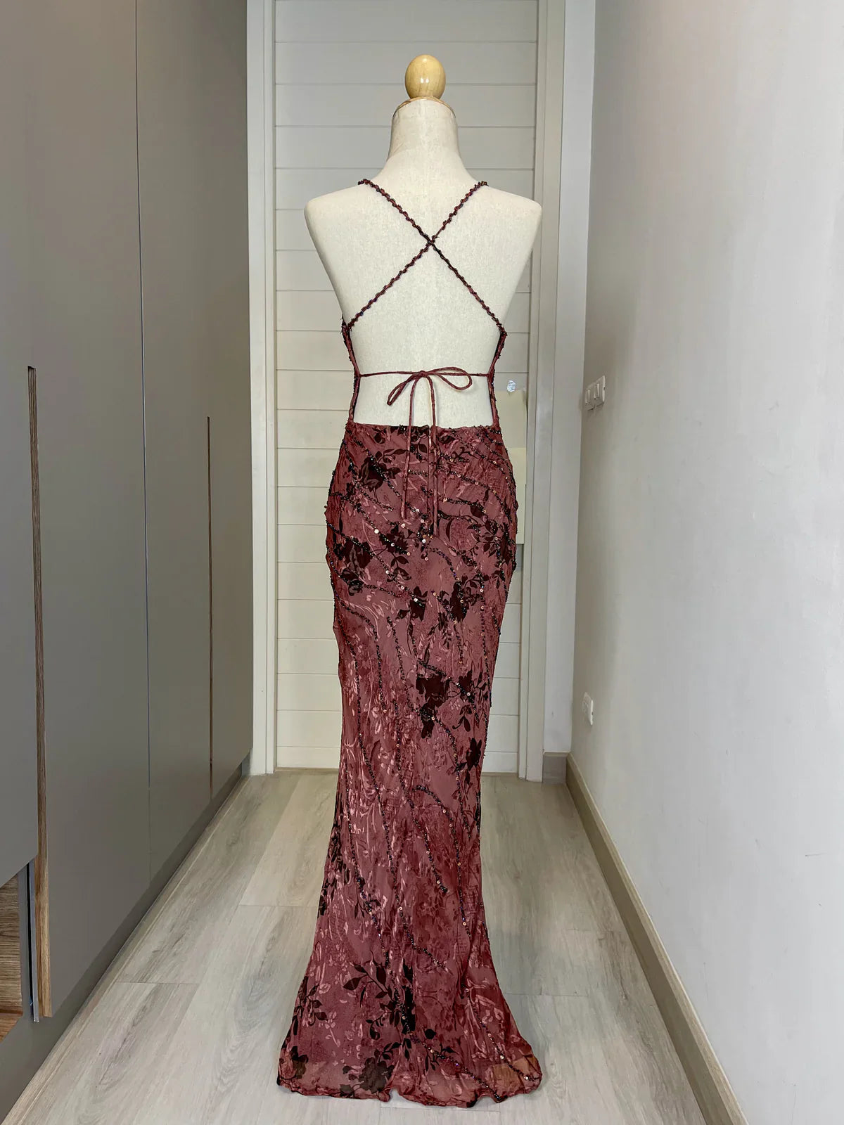 Vintage Prom Dress, Elegant Off Shoulder Evening Dress     fg7335