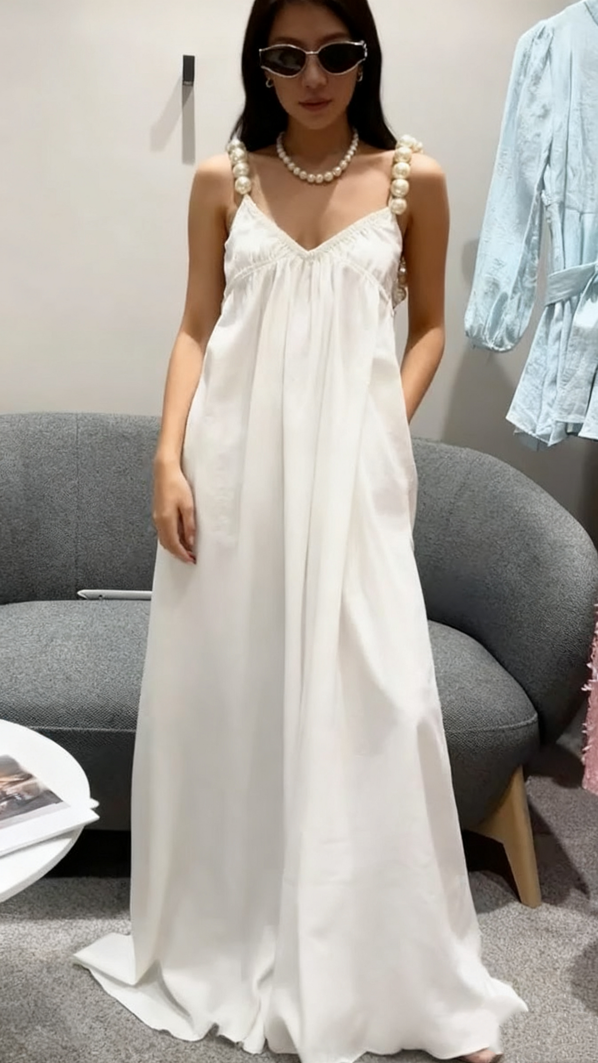 White Party Dress Short Prom Dress Birthday Dress     fg7427