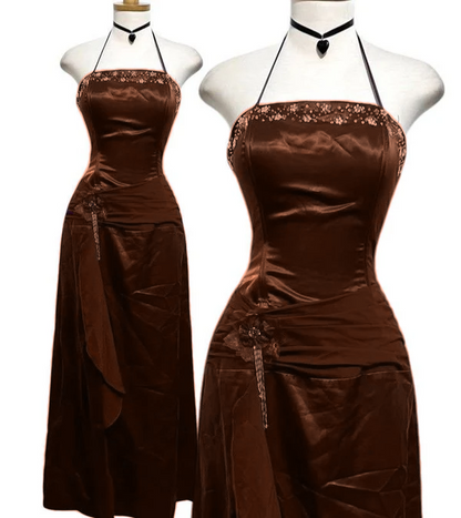 Halter Prom Party Dress Long Formal Evening Dress    fg7498