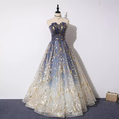 Gorgeous Tulle A-Line Prom Gowns, Fashionable Prom Dresses