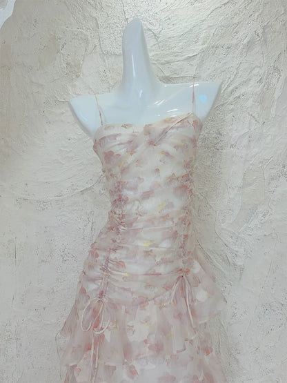Floral Dress Chiffon Fairy party dress       S6005