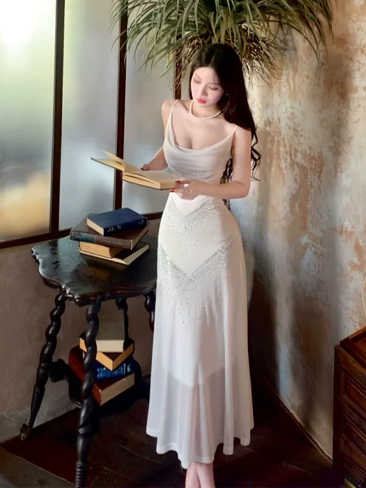 sleeveless women's long party dress evening gown      S6000