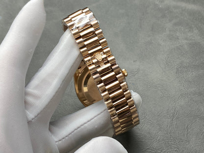 Rolex Day-Date 40mm Pink Gold Black Dial