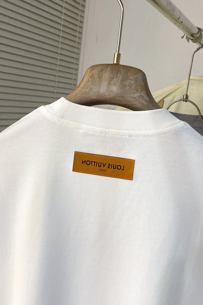 LV T-SHIRT WHITE MIX COLORFUL COTTON 239605