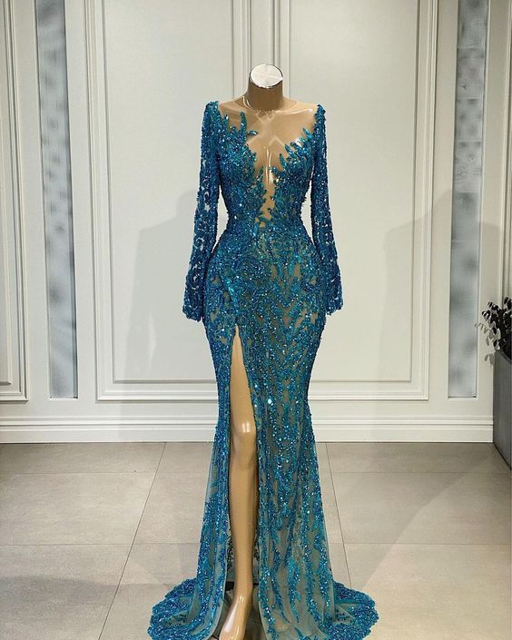Memaid Long Prom Dresses Sexy Prom Gowns