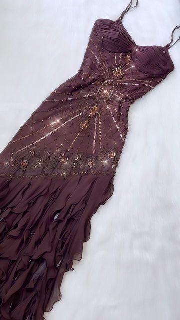 Pretty A Line Spaghetti Straps Chiffon Prom Dresses With Beads Long Prom Gown