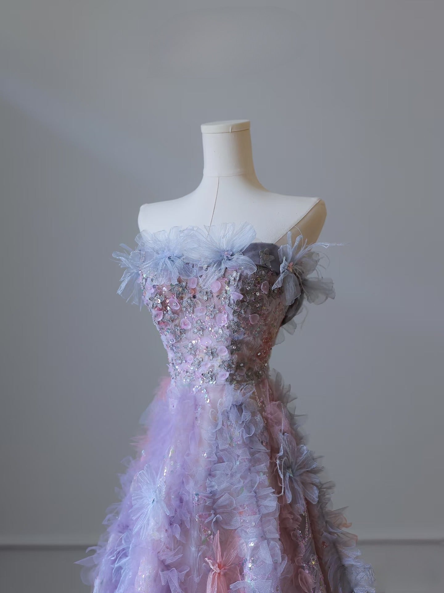 Pretty A Line Sweetheart Tulle Long Prom Dresses Prom Gown