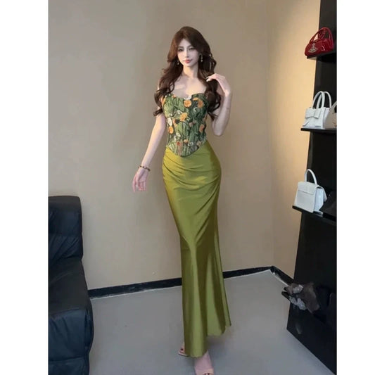 Fashion Green Dress S910
