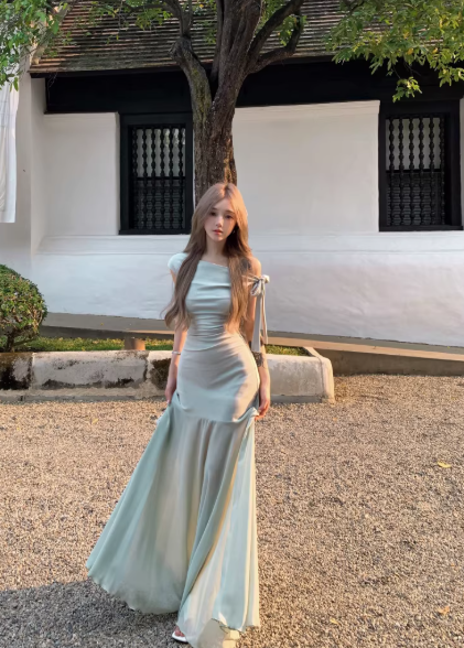 Fashion Green Dress  S791