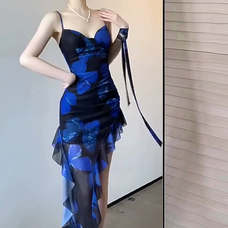 Blue Women Dress S986