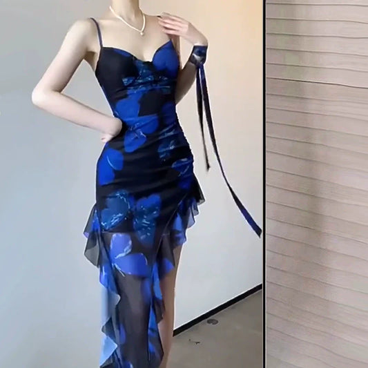 Blue Women Dress S986