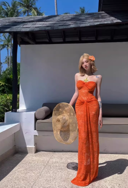 Fashion Orange Dress S803