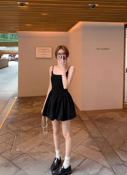 Fashion Black Dress S809