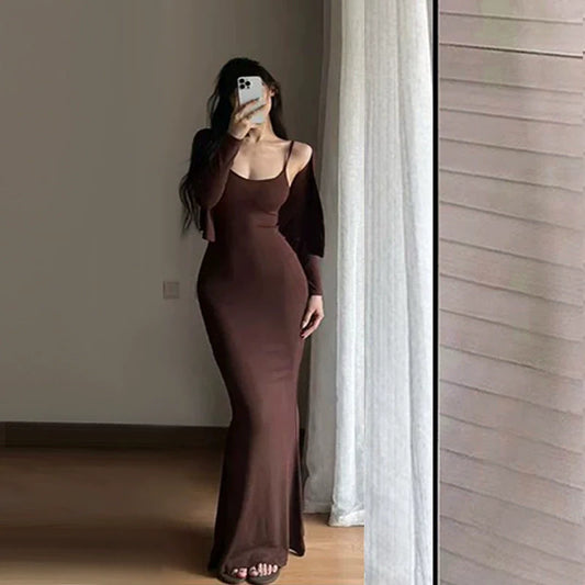 Fashion Brown Dress S815