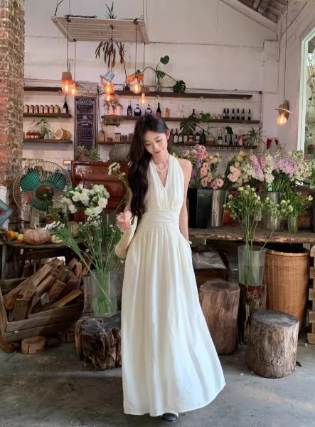 Fashion White Dress S834