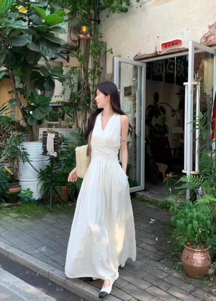 Fashion White Dress S834