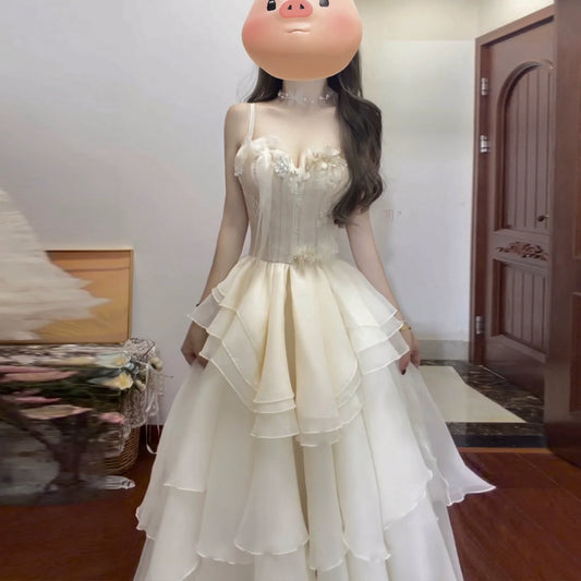 Fashion Apricot Dress S841