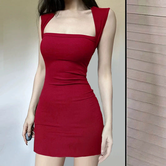 Fashion Burgundy Dress S844