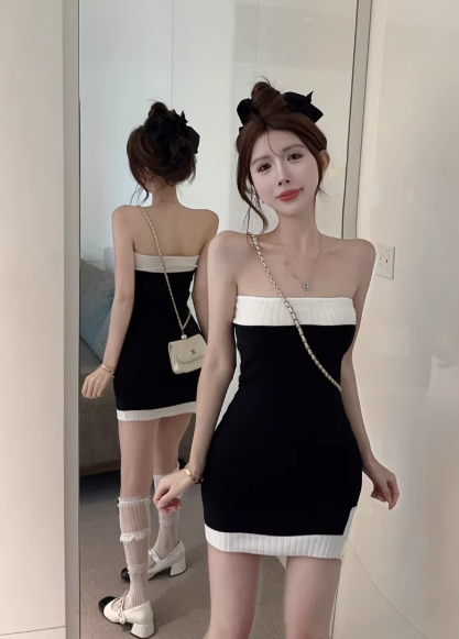 Fashion Black Dress S854