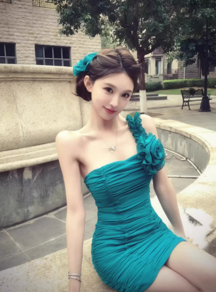 Fashion Blue Dress S856