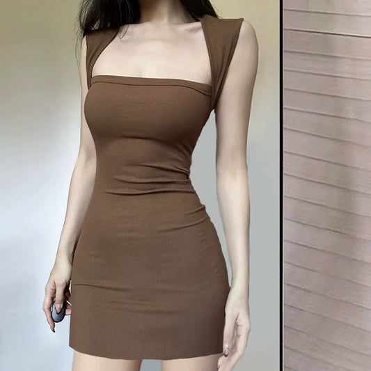 Fashion Brown Dress  S878