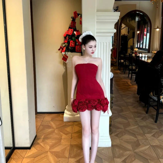 Fashion Red Dress S884
