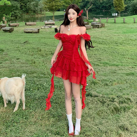 Fashion Red Dress S900