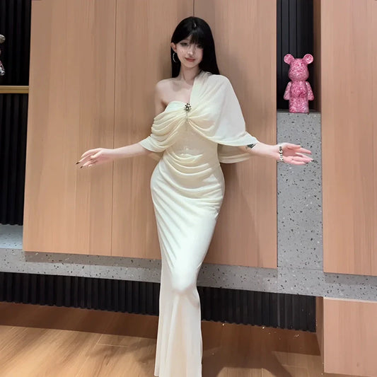 Fashion Apricot Dress S901